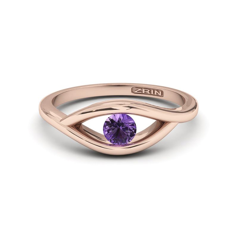 Zaručnički prsten ZRIN model 009-3 Crveno zlato