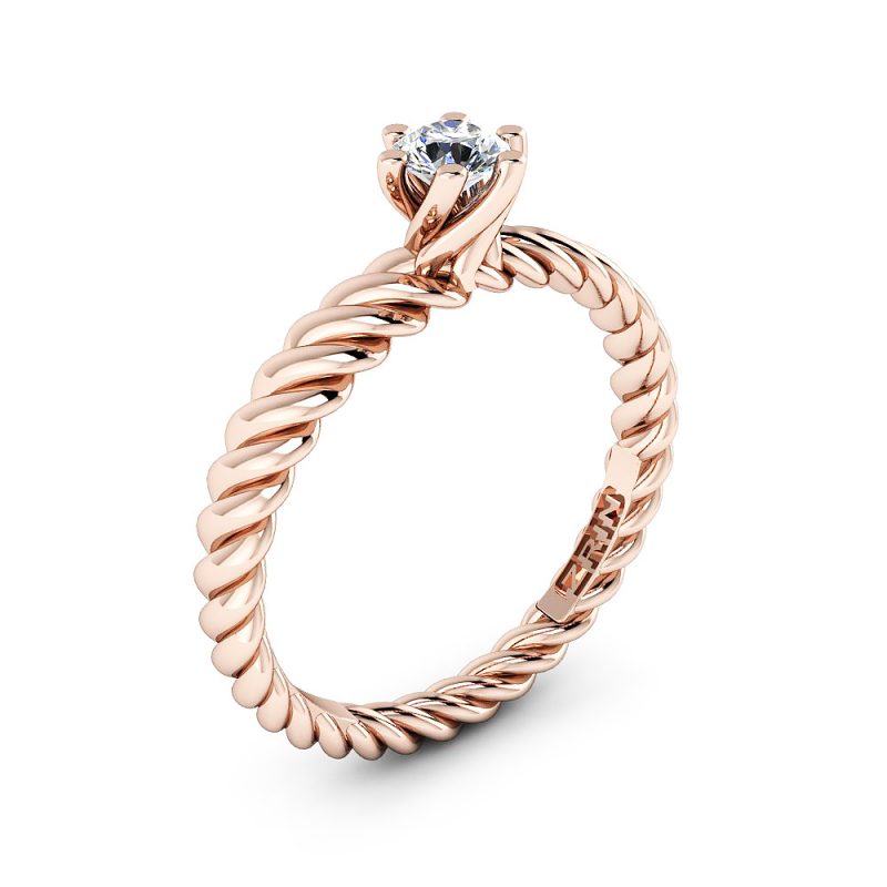 Zaručnički prsten ZRIN model 019 Crveno zlato