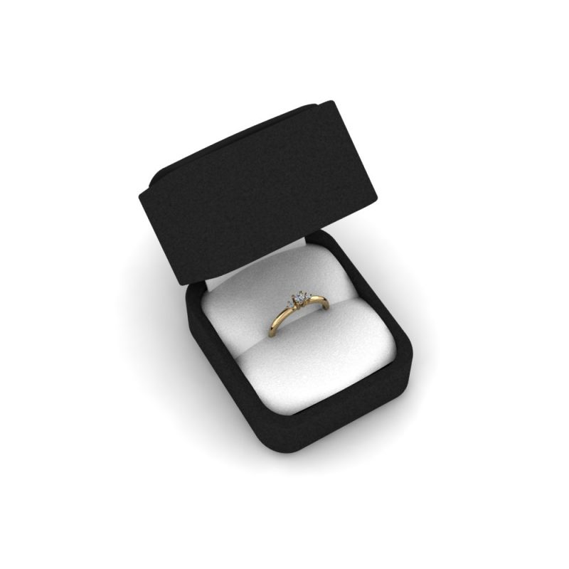 Zaručnički prsten ZRIN model 025 Žuto zlato