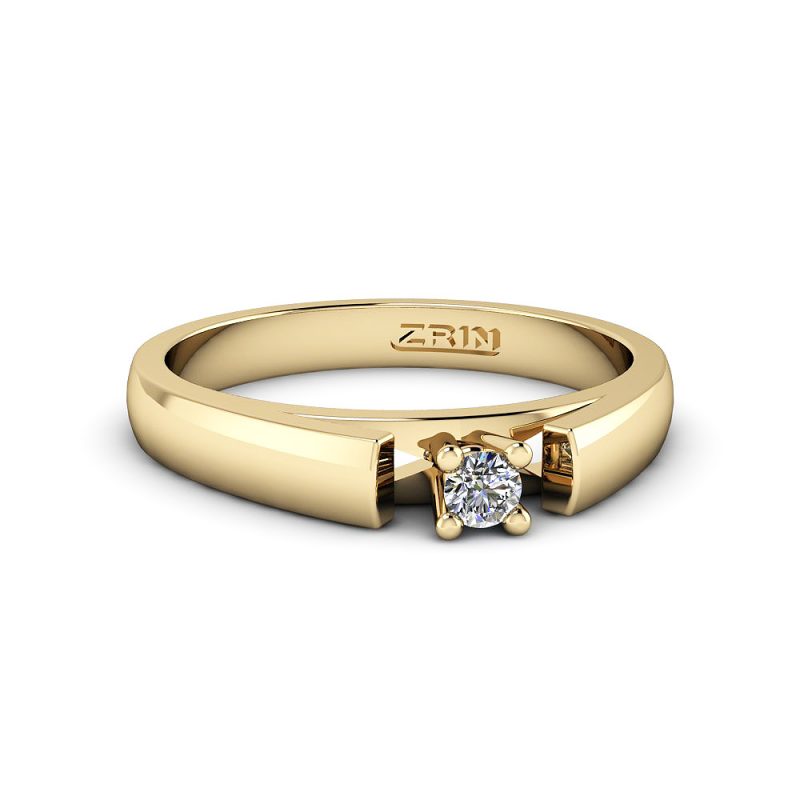 Zaručnički prsten ZRIN model 030 Žuto zlato