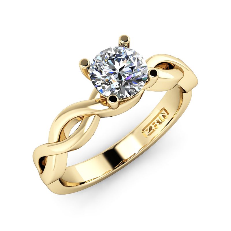 Zaručnički prsten ZRIN model 144 Žuto zlato