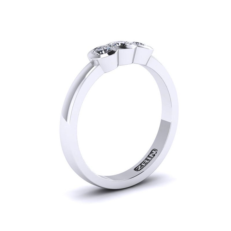 Zaručnički prsten ZRIN model 153 Bijelo zlato