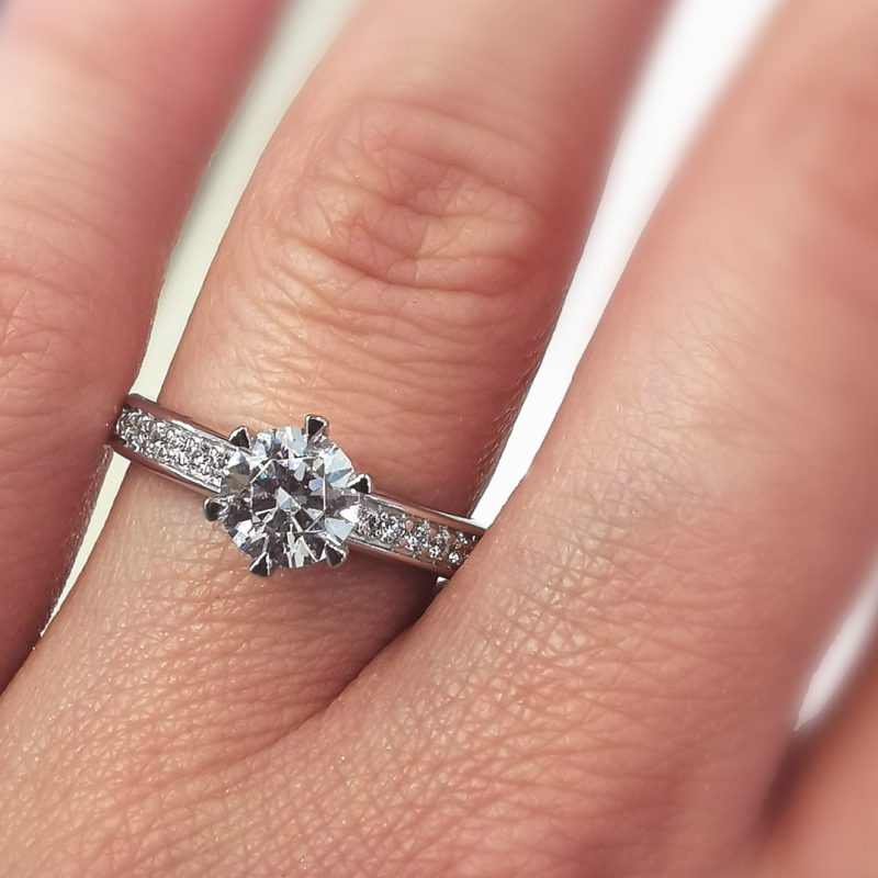 Zaručnički prsten ZRIN model 409-3 Crveno zlato
