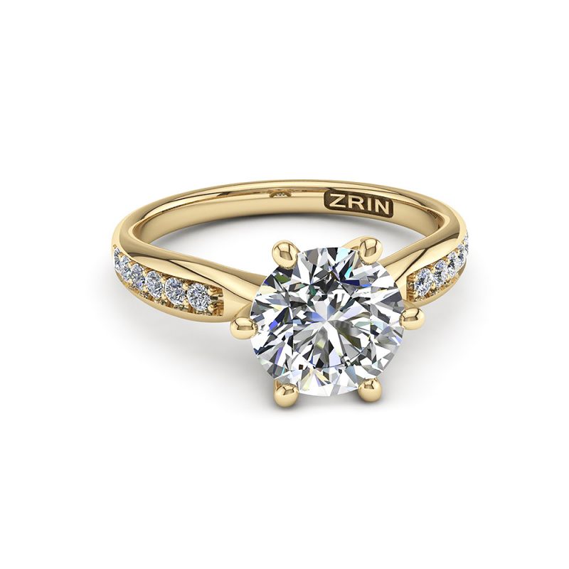 Zaručnički prsten ZRIN model 493 Žuto zlato