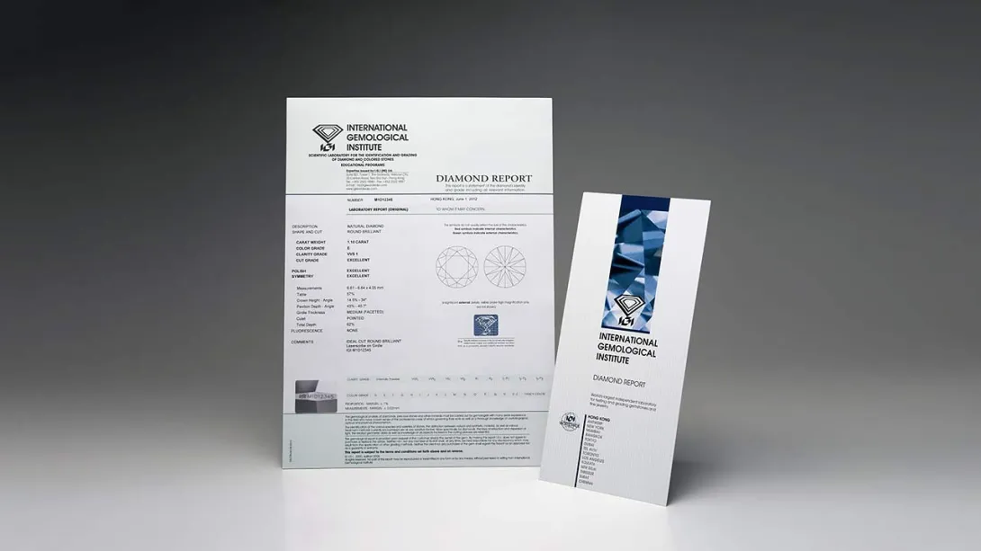 IGI certifikat za dijamant